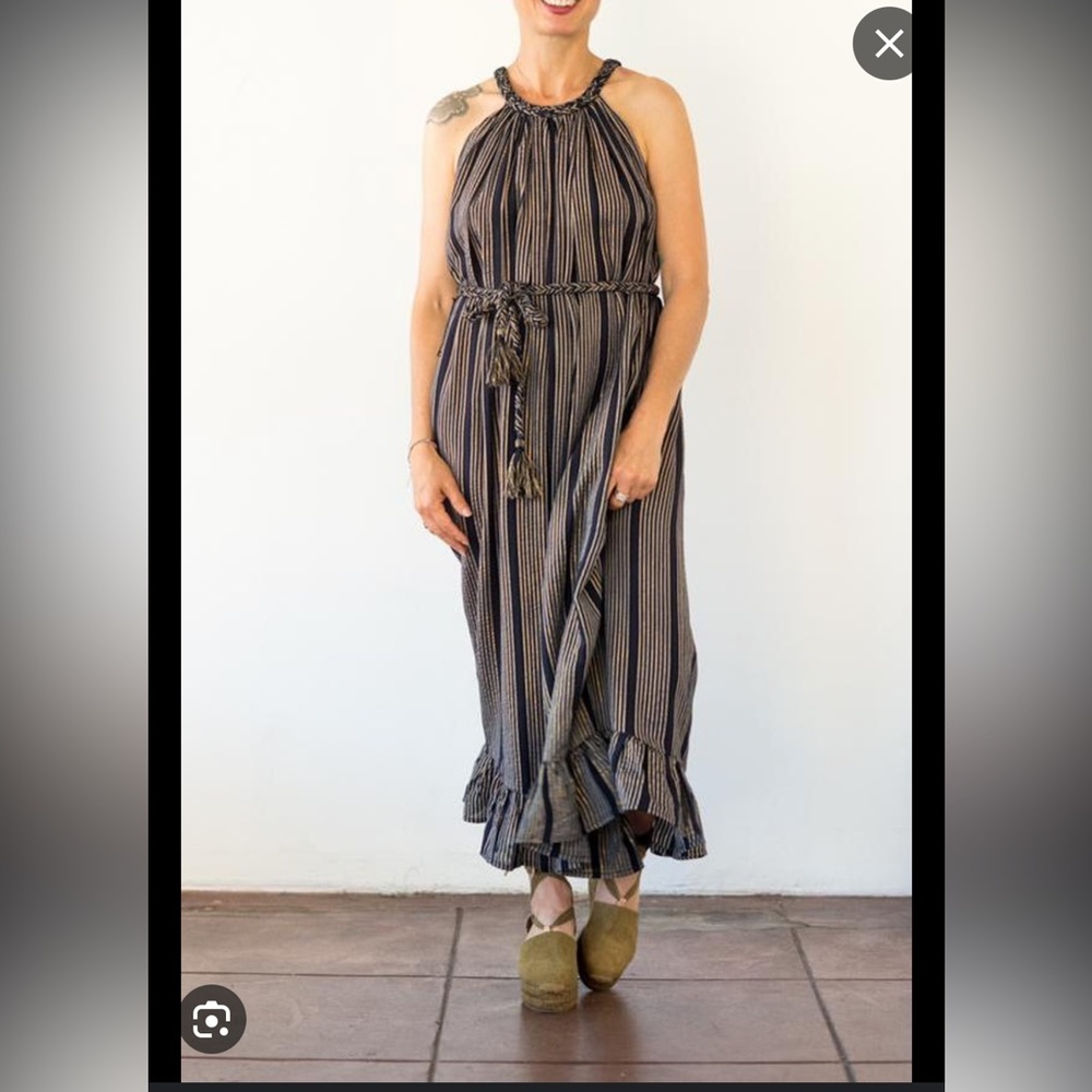 APIECE APART Caspia Braided Belt Dress